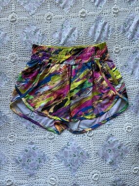 Lululemon Multicolor high rise running shorts